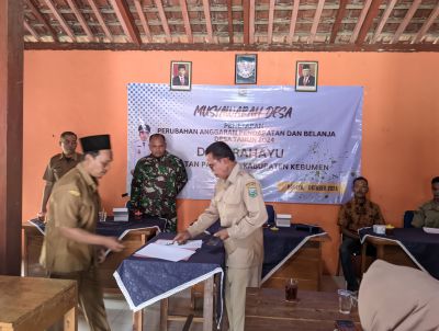 MUSDES PENETAPAN PERUBAHAN APBDESA TAHUN 2024 DESA RAHAYU